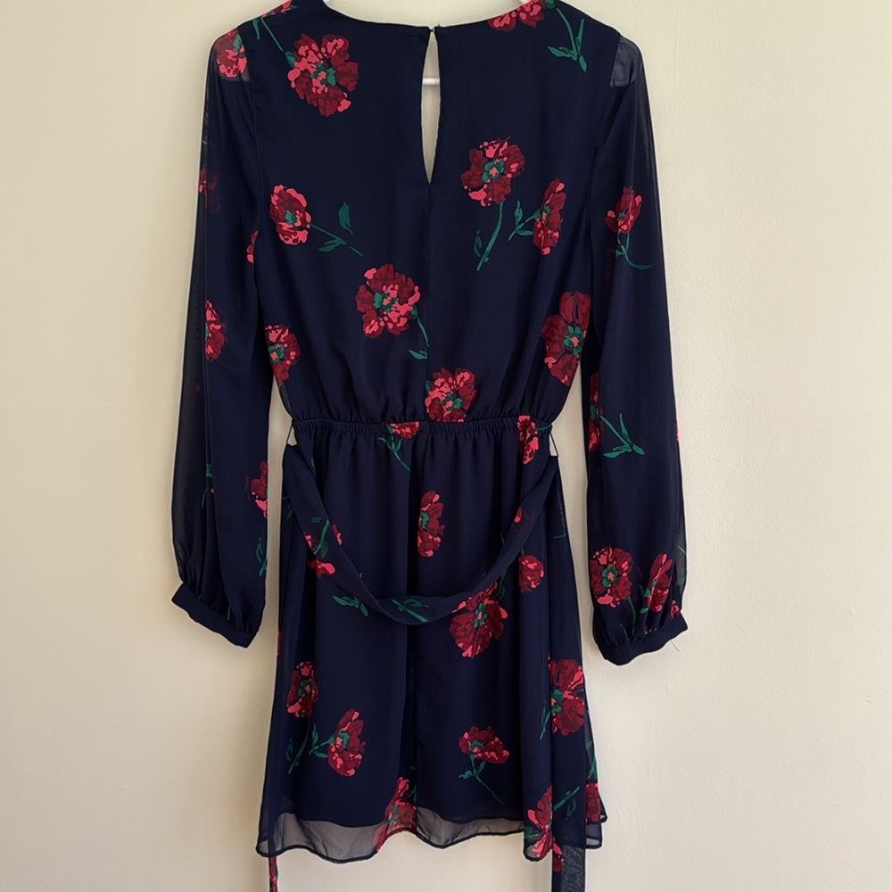 Express Navy Floral Dress